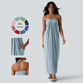Halara Halter Tie Back Maxi Dress