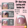 Berry Pink French Tip Toenail Extensions