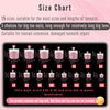 Berry Pink French Tip Toenail Extensions