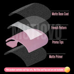 Berry Pink French Tip Toenail Extensions