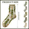 Soft Cotton Jacquard Winter Crew Socks