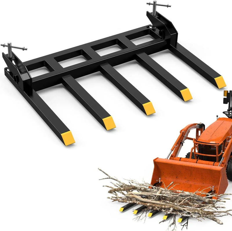 Heavy Duty Tractor Bucket Debris Forks
