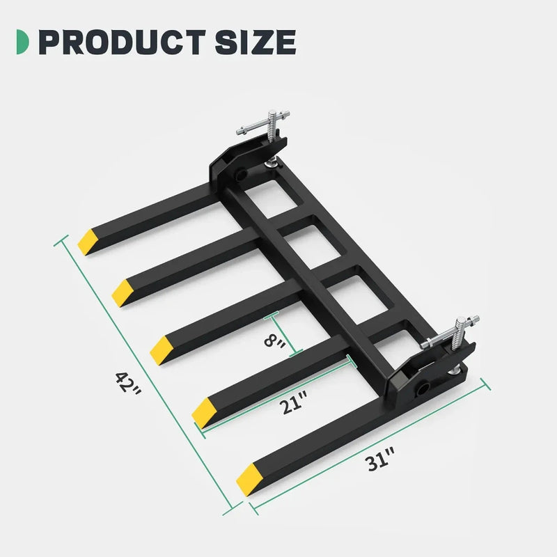 Heavy Duty Tractor Bucket Debris Forks