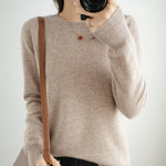 Wool Round Neck Casual Sweater