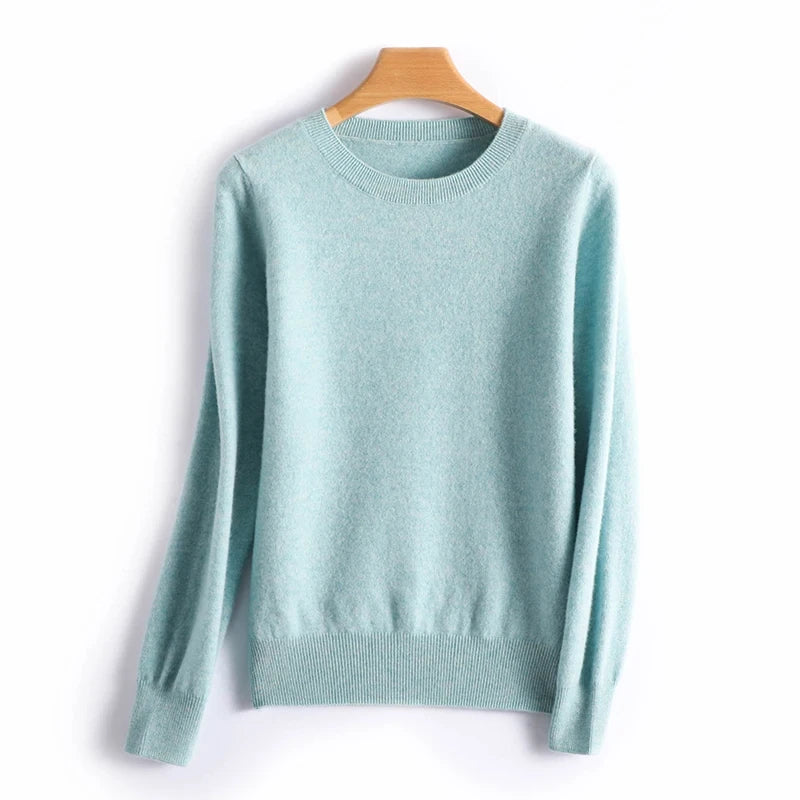 Wool Round Neck Casual Sweater