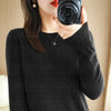 Wool Round Neck Casual Sweater