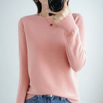 Wool Round Neck Casual Sweater