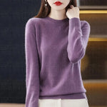 Wool Round Neck Casual Sweater