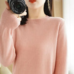 Wool Round Neck Casual Sweater