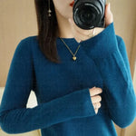 Wool Round Neck Casual Sweater