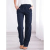 Cotton Linen Drawstring Lounge Pants