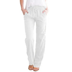 Cotton Linen Drawstring Lounge Pants