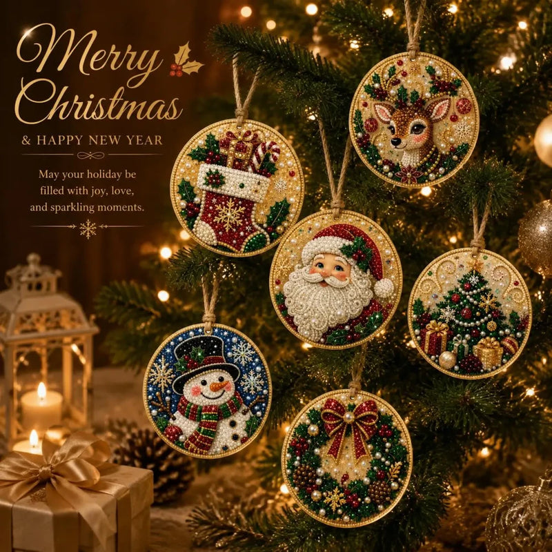 Christmas DIY Diamond Painting Ornament Kit