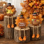Resin Turkey Tabletop Centerpiece Decor