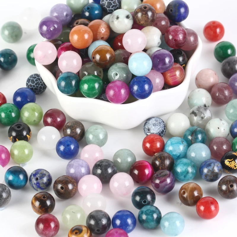 Natural Stone Round Loose Beads