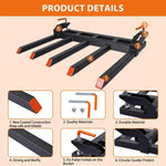 Heavy Duty Clamp-on Tractor Debris Forks
