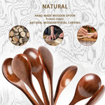 Natural Wooden Cooking Spoon Set