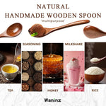 Natural Wooden Cooking Spoon Set